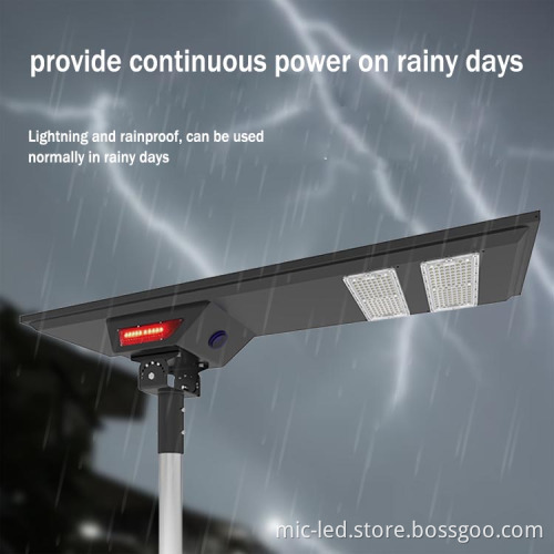 80W Solar-Powered LED Street Light with IP65 Waterproof Design, 1080p CCTV Camera (WiFi/4G)